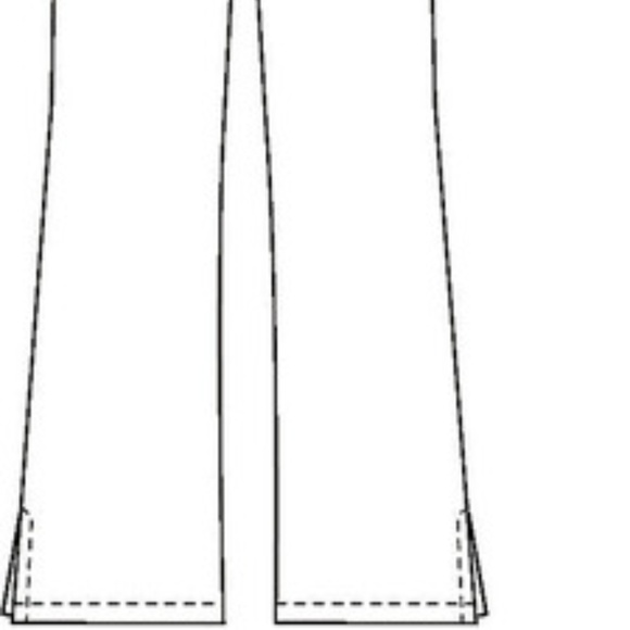 NWT Cherokee Flare Leg Scrub Pant Ciel Blue - Picture 5 of 6